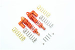 GPM Aluminum Front Adjustable Piggyback Shocks for 4x4 Slash Rustler Stampede (Orange)