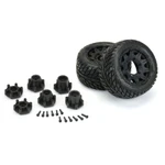 Pro-Line Street Fighter LP Low Profile 2.8 Tires on Raid Black 6x30 Fr/Rr Wheels (2)