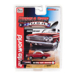 Auto World Thunderjet R25 1962 Chevy Impala Convertible Red HO Slot Car