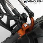 Vanquish Axial Yeti Front Caster Blocks Clear Anodized