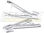 Integy Aluminum Rear Lower Suspension Arms (Silver): Revo 2.5, 3.3, E-Revo