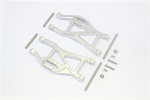 GPM Racing Silver Aluminum Lower Front or Rear Suspension Arms for Traxxas Maxx 4S (TXMS055F/R-S)