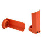 RPM Orange Shock Shaft Guards for Traxxas X-Maxx (80438)