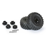 Pro-Line Badlands MX SC Tires on Raid Adjustable 12mm Hex Wheels for Slash 2WD & 4x4 (10156-10)