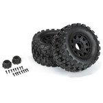 Pro-Line Badlands MX38 HP 3.8 Belted Tires on Raid 8x32 Wheels 17mm Hex (10166-10)