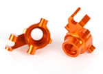 Traxxas Maxx Orange 6061-T6 Aluminum Steering Blocks (8937A)