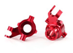 Traxxas Maxx Red 6061-T6 Aluminum Steering Blocks (8937R)