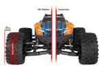 Traxxas Maxx 4S Blue WideMaxx Suspension Kit  - Includes Front & Rear Suspension Arms, Front Toe Links, Rear Shock Springs (8995X)