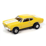 Auto World 1970 Chevy Chevelle SS Yellow Thunderjet HO Slot Car (SC359-4)