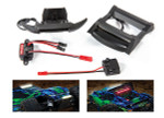 Traxxas Rustler 4x4 Complete LED Light Set w/Bumper & Roof Skid, Power Supply & Power Tap (fits 6717 body) (6795)