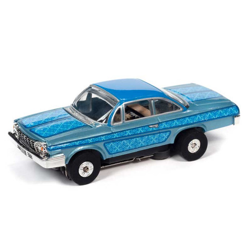 Auto World 1962 Chevrolet Bel Air Blue Thunderjet HO Slot Car (SC360-5)