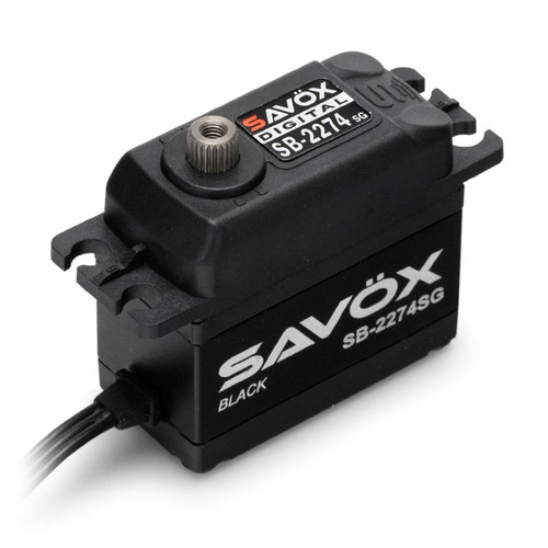 Savox SB2274SG-BE Black Edition High Voltage Brushless Digital Servo 0.080sec / 347.2oz @ 7.4V Savox SB2274SG-BE Black Edition High Voltage Brushless Digital Servo 0.080sec / 347.2oz @ 7.4V