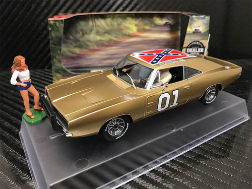 Pioneer Slot Car P098 General Grant Dodge Charger Gold Limited Edition 