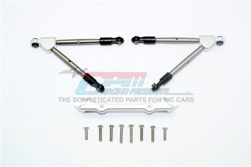 GPM Aluminium Tie Rod Set Für Axial SCX10 – 1/10 Scale, Farbe Silber, Upgrade-Teil Für RC-Crawler