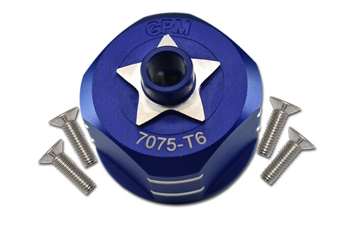 GPM Aluminum 7075-T6 Front/Rear Differential Case (Blue): Sledge GPM Aluminum 7075-T6 Front/Rear Differential Case (Blue): Sledge