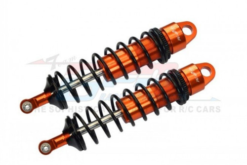 GPM Aluminum 6061-T6 Front Adjustable Spring Dampers for Traxxas Sledge (Orange)