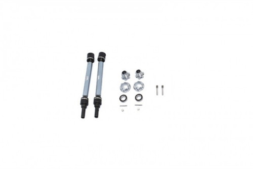 GPM Aluminum CVD Driveshaft 4pc Set for Maxx w/ WideMAXX (Gray Silver) GPM Aluminum CVD Driveshaft 4pc Set for Maxx w/ WideMAXX (Gray Silver)