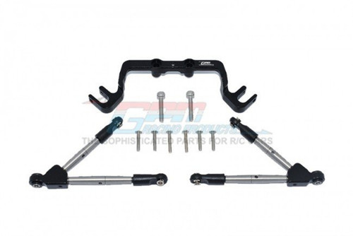 GPM Aluminum Hoss 4x4 Front Tie Rods With Stabilizer For C Hub (Black) GPM Aluminum Hoss 4x4 Front Tie Rods With Stabilizer For C Hub (Black)