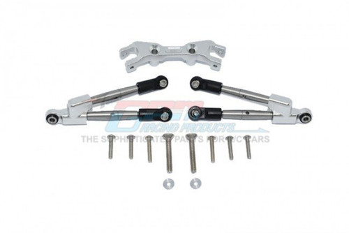 GPM Aluminum Hoss 4x4 Rear Tie Rods With Stabilizer (Silver)