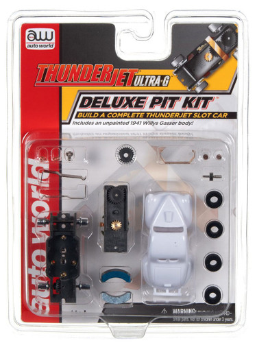 Auto World Thunderjet Deluxe Pit Kit (w/1941 Willys Gasser Body) HO Slot Car. Auto World Thunderjet Deluxe Pit Kit (w/1941 Willys Gasser Body) HO Slot Car.