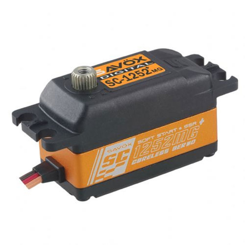 Savox SC-1252MGP Low Profile Digital Servo Super Speed w/ Soft Start, 0.07sec / 97.2oz @ 6V Savox SC-1252MGP Low Profile Digital Servo Super Speed w/ Soft Start, 0.07sec / 97.2oz @ 6V