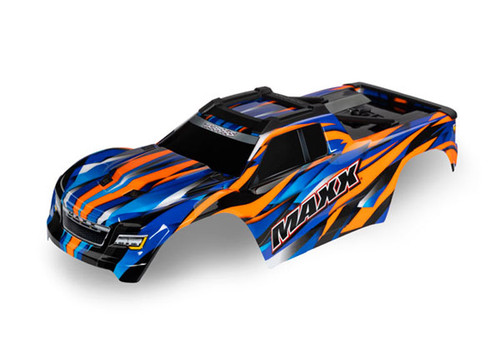 Traxxas Maxx Orange Painted Body Assembled w/Decals Applied Traxxas Maxx Orange Painted Body Assembled w/Decals Applied