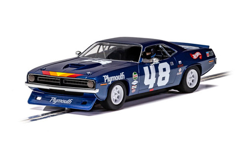 Scalextric Plymouth Barracuda - Trans Am 1970 - Dan Gurney 1/32 Slot Car Scalextric Plymouth Barracuda - Trans Am 1970 - Dan Gurney 1/32 Slot Car