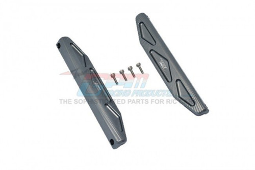 GPM Aluminum Chassis Nerf Bars For Hoss 4x4 (Gray Silver) GPM Aluminum Chassis Nerf Bars For Hoss 4x4 (Gray Silver)