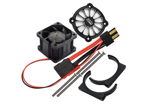 GPM Aluminum 6061-T6 Motor Heat Sink With Cooling Fan Only (Black) for Sledge (Use Only With SLE038A) GPM Aluminum 6061-T6 Motor Heat Sink With Cooling Fan Only (Black) for Sledge (Use Only With SLE038A)