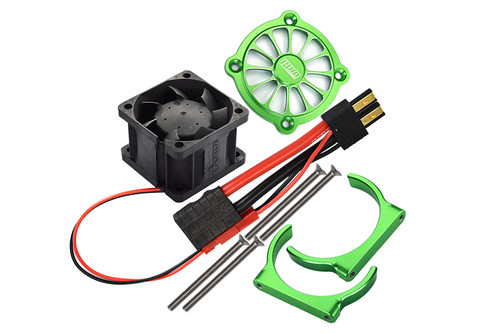 GPM Aluminum 6061-T6 Motor Heat Sink With Cooling Fan Only (Green) for Sledge (Use Only With SLE038A) GPM Aluminum 6061-T6 Motor Heat Sink With Cooling Fan Only (Green) for Sledge (Use Only With SLE038A)