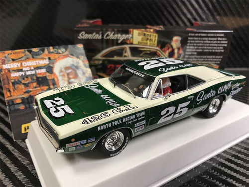 Pioneer 'Santa's Charger' North Pole Racing Team - HEMI 426 Charger (Green/White) 1/32 Slot Car Pioneer 'Santa's Charger' North Pole Racing Team - HEMI 426 Charger (Green/White) 1/32 Slot Car