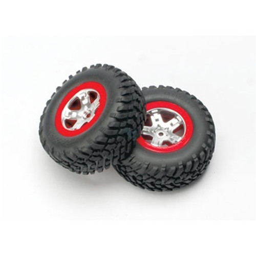 Traxxas S1 Mounted Racing Tire(2) Rear Slash, FR&R Slash 4x4 Traxxas S1 Mounted Racing Tire(2) Rear Slash, FR&R Slash 4x4