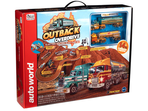 Auto World Outback Overdrive 14' HO Slot Car Set Auto World Outback Overdrive 14' HO Slot Car Set