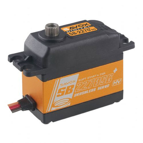Savox SB2270SGP High Voltage Brushless Digital Servo with Soft Start .11sec/624.9oz @ 8.4V