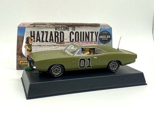 Pioneer 1969 Dodge Charger 'General Lee' (ARMY GREEN) 1/32 Slot