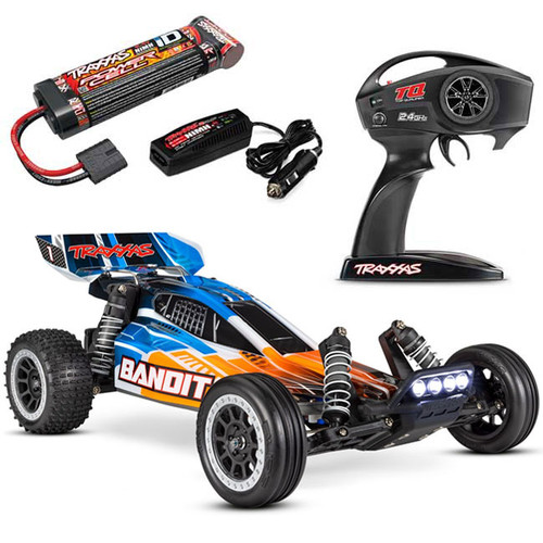 Traxxas Bandit XL-5 RTR 1/10 RC Buggy w/Battery & Fast Charger with LED  Lights