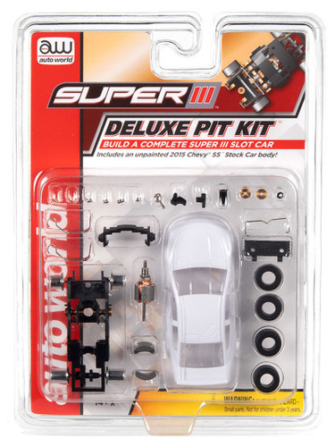 Auto World Super III Deluxe Pit Kit (w/2015 Chevy SS Stock Car Body) HO Slot Car Auto World Super III Deluxe Pit Kit (w/2015 Chevy SS Stock Car Body) HO Slot Car