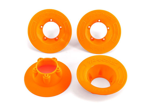 Traxxas Orange Wheel Covers Fits #9572 Wheels Traxxas Orange Wheel Covers Fits #9572 Wheels