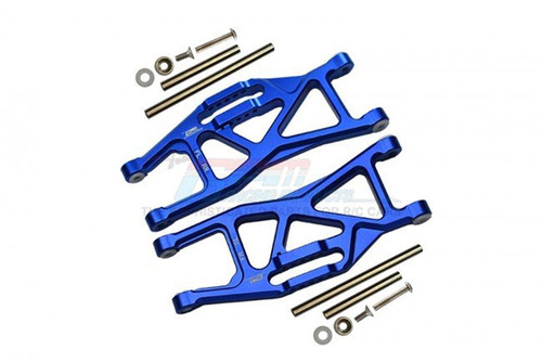 GPM Blue Aluminum Front & Rear Lower Arms - 14pc Set for the Maxx w/WideMaxx