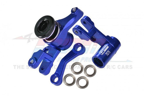 GPM Blue Aluminum 7075-T6 Front Steering Assembly GPM Blue Aluminum 7075-T6 Front Steering Assembly