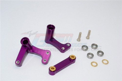 GPM Purple Aluminum Steering Bellcranks for 2WD Rustler Slash Bandit