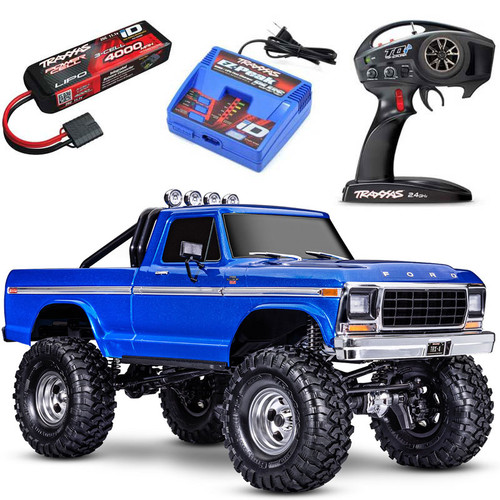 Traxxas TRX-4 1979 Ford F-150 Ranger XLT High Trail Edition 4WD RTR Rock Crawler Trail Truck w/3S LiPo COMBO