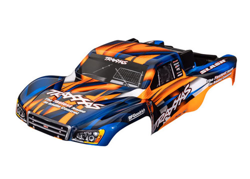 Traxxas Slash Orange & Blue Painted Body Traxxas Slash Orange & Blue Painted Body