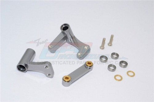 GPM Silver Aluminum Steering Bellcranks for 2WD Rustler Slash Bandit GPM Silver Aluminum Steering Bellcranks for 2WD Rustler Slash Bandit