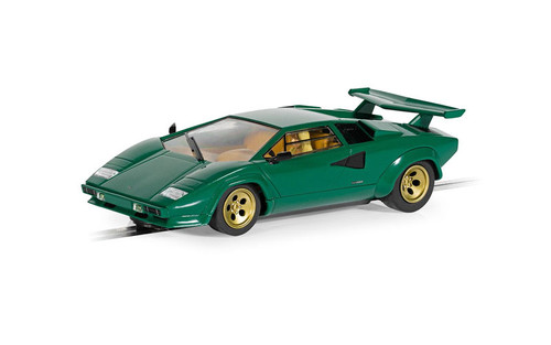 Scalextric Lamborghini Countach - Green 1/32 Slot Car Scalextric Lamborghini Countach - Green 1/32 Slot Car