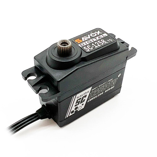 Savox SC1258TGP-BE Black Edition Standard Size Coreless Digital Servo, 0.08sec / 166oz @ 6V Savox SC1258TGP-BE Black Edition Standard Size Coreless Digital Servo, 0.08sec / 166oz @ 6V
