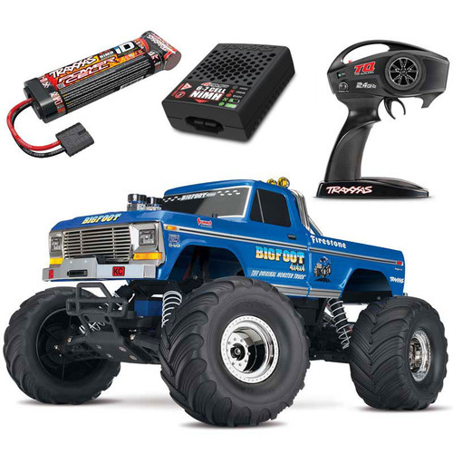 Traxxas BIGFOOT 2WD Heavy Duty RTR RC Truck w/Battery & USB-C Charger Traxxas BIGFOOT 2WD Heavy Duty RTR RC Truck w/Battery & USB-C Charger