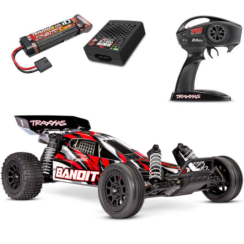 Traxxas Bandit XL-5 Heavy Duty RTR 1/10 RC Buggy w/Battery & USB-C Charger