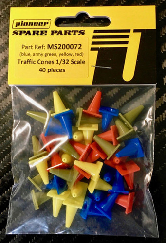 Pioneer Traffic Cones (Mixed Colors, Blue, Army Green, Yellow, Red) (Pack of 40) Pioneer Traffic Cones (Mixed Colors, Blue, Army Green, Yellow, Red) (Pack of 40)