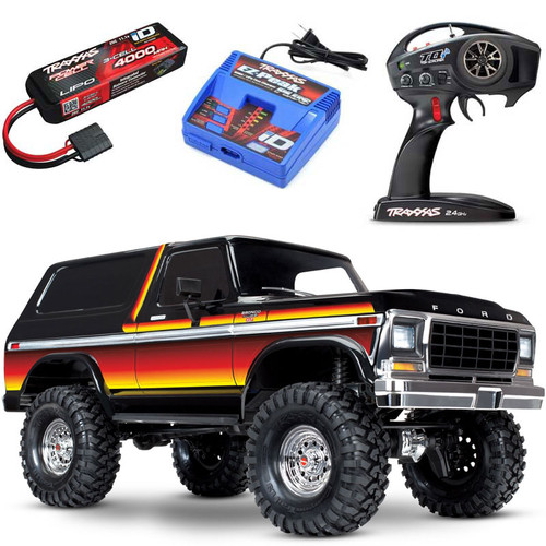 Traxxas TRX-4 1979 Ford Bronco 4WD RTR Crawler Trail Truck & Clipless Body w/3S LiPo Combo Traxxas TRX-4 1979 Ford Bronco 4WD RTR Crawler Trail Truck & Clipless Body w/3S LiPo Combo